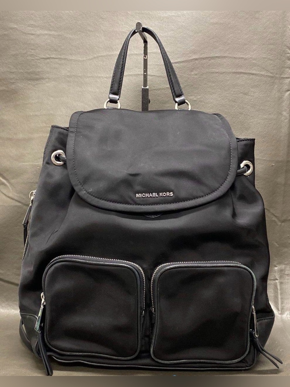Black MICHAEL MICHAEL KORS Cara Large Nylon Backpack